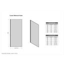Roman Haven Select Wetroom Panel - 10mm Glass - 700mm Wide - Polished Chrome H10SP7CS