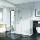 Roman Haven Select Wetroom Panel - 8mm Glass - 500mm Wide - Chrome H8SP5CS