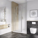 Roman Haven Select Wetroom Panel - 10mm Glass - 1100mm Wide - Brushed Nickel H10SP11CN