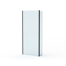 Roman Haven Select Fixed Deflector Panel - 10mm Glass - 200mm Wide - Matt Black H10SPL2CB