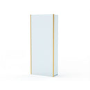 Roman Haven Select Pivot Deflector Panel - 10mm Glass - 300mm Wide - Brushed Brass H10SPM3CBR