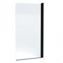 Roman Haven6 Standard Pivot Bath Screen - 1500mm x 815mm - 6mm Glass - Matt Black