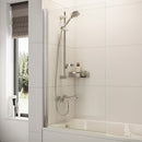 Roman Haven6 Standard Pivot Bath Screen - 1362mm x 820mm - 5mm Glass - Polished Chrome