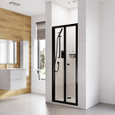 Roman Haven6 Recessed Bi Fold Shower Door - 4mm Glass - 1000mm Wide - Matt Black H3B10CB