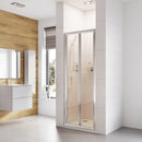 Roman Haven6 Recessed Bi Fold Shower Door - 4mm Glass - 1000mm Wide - Polished Chrome H3B10CS