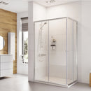 Roman Haven6 2 Door Offset Corner Entry Shower Enclosure - 6mm Glass - 800x1200mm - Polished Chrome H3C812CS