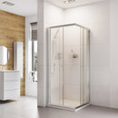 Roman Haven6 2 Door Corner Entry Shower Enclosure - 6mm Glass - 700x700mm - Polished Chrome H3C7CS