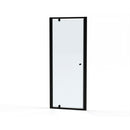 Roman Haven6 Recessed Pivot Shower Door - 6mm Glass - 900mm Wide - Matt Black H3P9CB