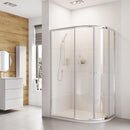 Roman Haven6 2 Door Offset Quadrant Shower Enclosure - 6mm Glass - 1000x800mm - Polished Chrome H3Q810CS