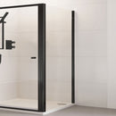 Roman Haven6 Side Panel - 6mm Glass - 760mm Wide - Matt Black H3R76CB