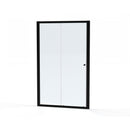 Roman Haven6 Recessed Sliding Shower Door - 6mm Glass - 1200mm Wide - Matt Black H3S12CB