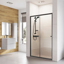 Roman Haven6 Recessed Sliding Shower Door - 6mm Glass - 1200mm Wide - Matt Black H3S12CB