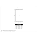 Roman Haven6 Recessed Sliding Shower Door - 6mm Glass - 1000mm Wide - Brushed Brass H3S10CBR