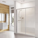 Roman Haven6 Recessed Sliding Shower Door - 6mm Glass - 1500mm Wide - Polished Chrome H3S15CS