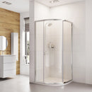Roman Haven6 1 Door Offset Quadrant Shower Enclosure - 6mm Glass - 900x800mm - Polished Chrome H3SQ98CS