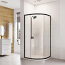 Roman Haven6 1 Door Quadrant Shower Enclosure - 6mm Glass - 900x900mm - Matt Black H3SQ9CB