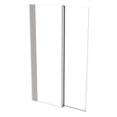 Roman Haven8 Inward Folding Bath Screen - 1500x910mm - 8mm Glass - Polished Chrome H4D6CS