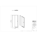 Roman Haven8 Level Access Sliding Shower Door - 8mm Glass - 1000mm Wide - Right Handed - Chrome H4LER10CS