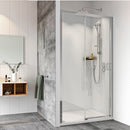 Roman Haven8 Level Access Sliding Shower Door - 8mm Glass - 1000mm Wide - Right Handed - Chrome H4LER10CS