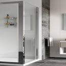 Roman Haven8 Side Panel - 8mm Glass - 760mm Wide - Polished Chrome H4R76CS