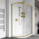 Roman Haven8 1 Door Quadrant Shower Enclosure - 8mm Glass - 900x900mm - Brushed Brass H4SQ9CBR