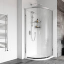 Roman Haven8 1 Door Quadrant Shower Enclosure - 8mm Glass - 900x900mm - Polished Chrome H4SQ9CS