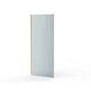 Roman Haven Select Wetroom Panel - 8mm Fluted Glass - 800mm Wide - Brushed Brass H8SP8FCBR