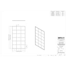 Roman Haven Select Wetroom Panel - 8mm Glass - 800mm Wide - Black Grid H8SP8GPB