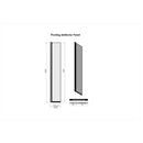 Roman Haven Select Pivot Deflector Panel - 8mm Fluted Glass - 300mm Wide - Matt Black H8SPM3FCB