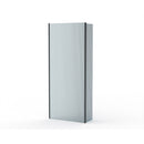 Roman Haven Select Pivot Deflector Panel - 8mm Fluted Glass - 300mm Wide - Gunmetal Grey H8SPM3FCGM