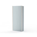 Roman Haven Select Pivot Deflector Panel - 8mm Fluted Glass - 300mm Wide - Brushed Nickel H8SPM3FCN