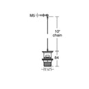 Ideal Standard TRADITIONAL Basin Waste Chain & Plug Chrome E6760AA