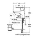 Ideal Standard Calista Single Lever Basin Mixer B1148AA