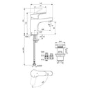 Ideal Standard Cerabase Single Lever Basin Mixer w/ Click Waste - Chrome BD054AA