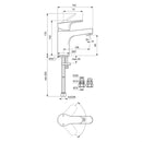 Ideal Standard Cerabase Single Lever Bath Filler - Chrome BD055AA