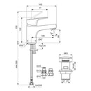 Ideal Standard Cerabase Single Lever Mini Basin Mixer w/ Click Waste - Chrome BD454AA