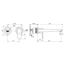 Ideal Standad Retail Cerafine O Single Lever Wall Mounted Basin Mixer -Silk black BD133XG