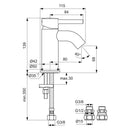 Ideal Standard Ceraline Mini Single Lever Basin Mixer BC185AA