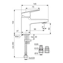 Ideal Standard Ceraplan Single Lever Mini Basin Mixer - Chrome BD208AA
