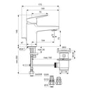 Ideal Standard Ceraplan Single Lever Basin Mixer With Pop-up Waste - Chrome BD221AA