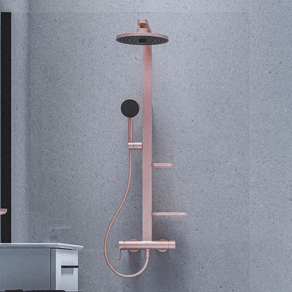 Ideal Standard Ceraflow ALU+ Single Lever Shower System Exposed Mixer 2 Function 2 Shelves Rose BD584RO