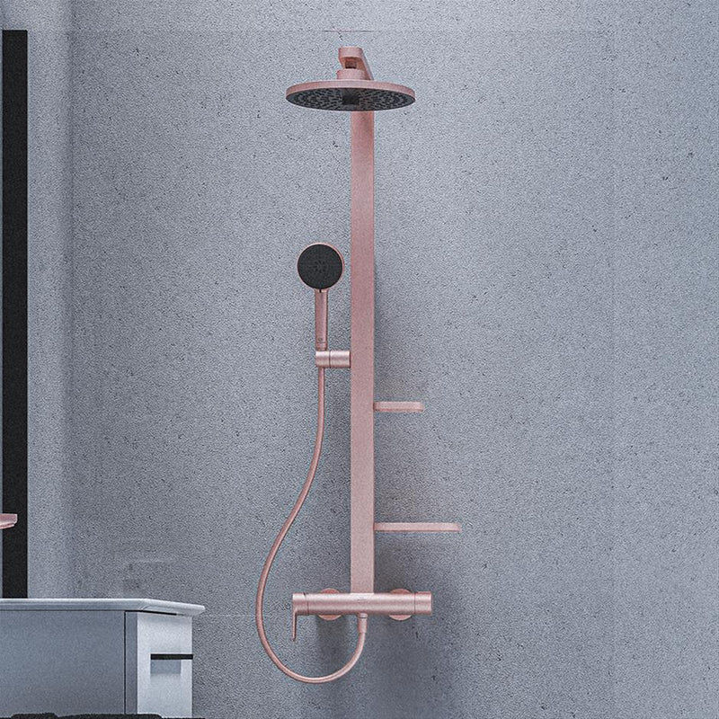 Ideal Standard Ceraflow ALU+ Single Lever Shower System Exposed Mixer 2 Function 2 Shelves Rose BD584RO