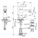 Atelier Concept Air Single Lever Bidet Mixer A7050AA