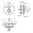 Ideal Standard Concept Easybox Slim Built In Wall Bath Shower Mixer Tap - Chrome A5879AA