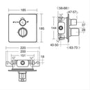 Ideal Standard Concept Easybox Slim Built In Wall Bath Shower Mixer Tap - Chrome A5880AA