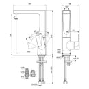 Ideal Standad Retail Edge High Spout Single Lever Basin Mixer A7578AA