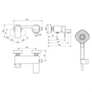 Ideal Standard Retail Edge Single Lever Wall Mounted Bath Shower Mixer - Chrome A7581AA