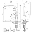 Ideal Standard Gusto Single Lever Round C Spout Kitchen Mixer - Chrome BD473AA
