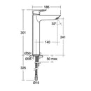 Ideal Standard Tesi Tall Basin Mixer Tap A6575AA