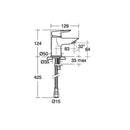Ideal Standard Tesi Mini Basin Mixer Tap A6588AA